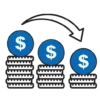 Revenue Losses Icon Revenue Losses Icon